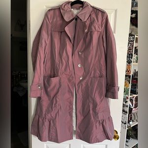 Calvin Klein Pink Color-Shift Trench Coat